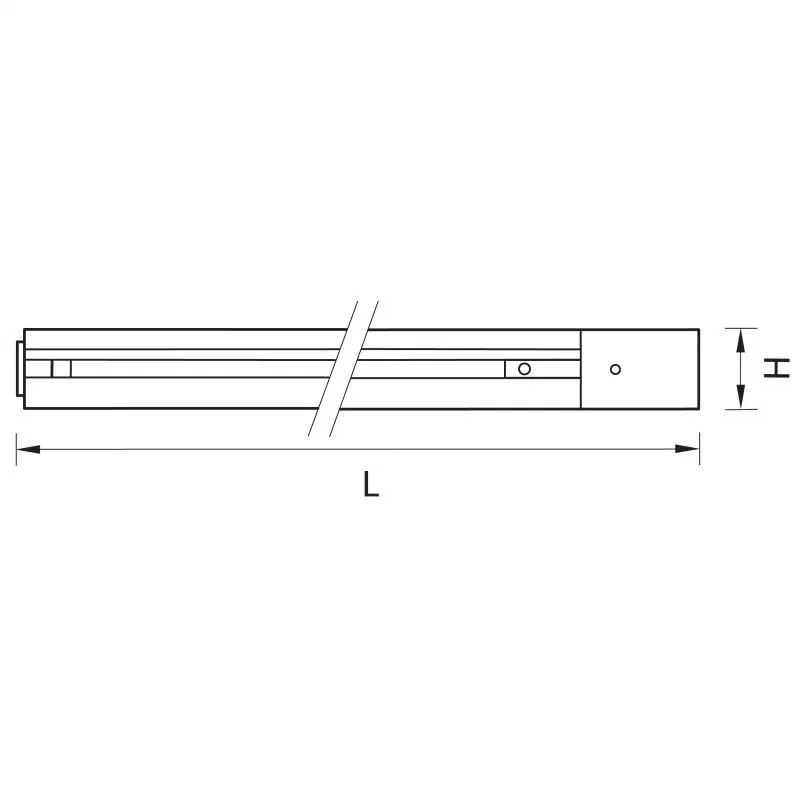 Шинопровод Lightstar Track 1 white in 501025