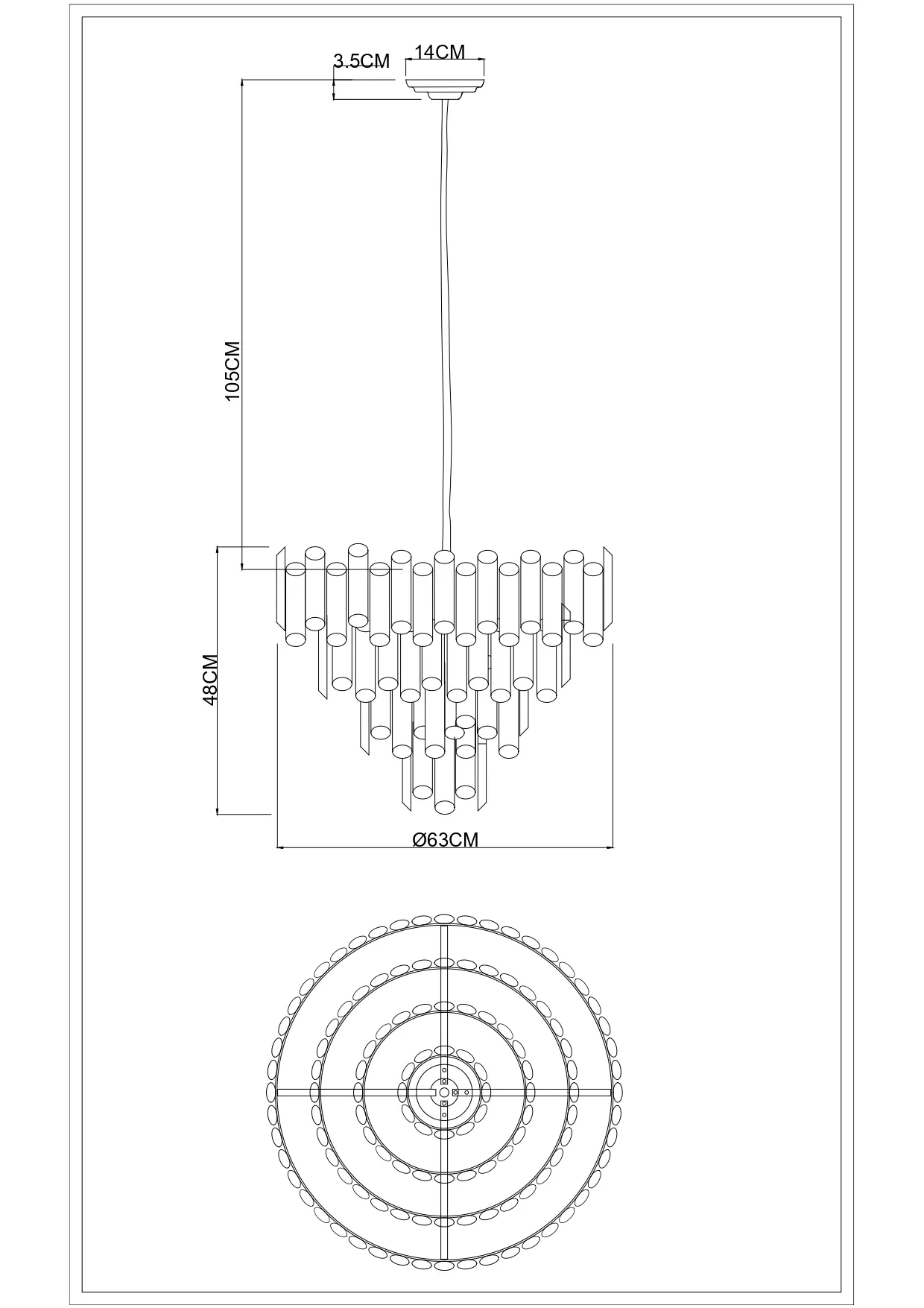 Люстра Divinare ROSIE 3511/17 LM-8