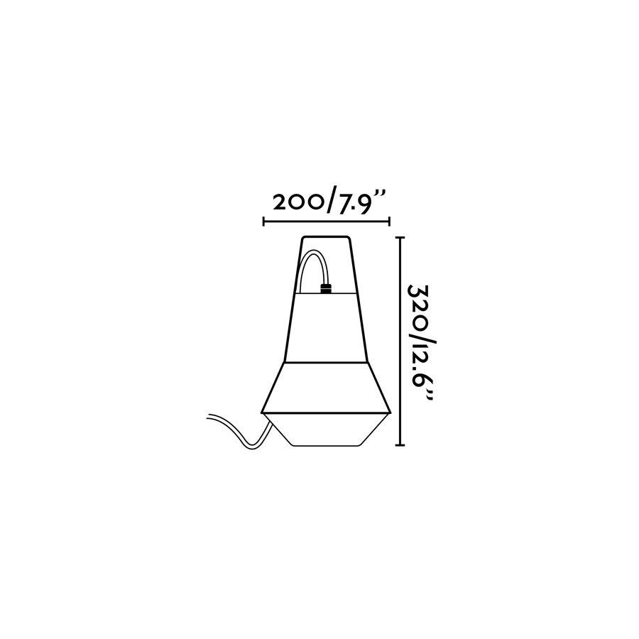 Светильник настольный CAT Faro красный 71564