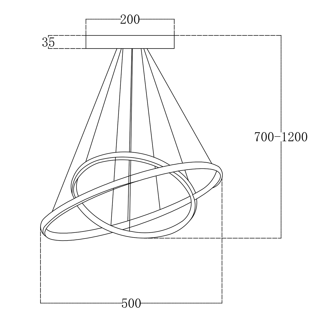 Подвесная люстра ESCADA EULER 10228/2LED