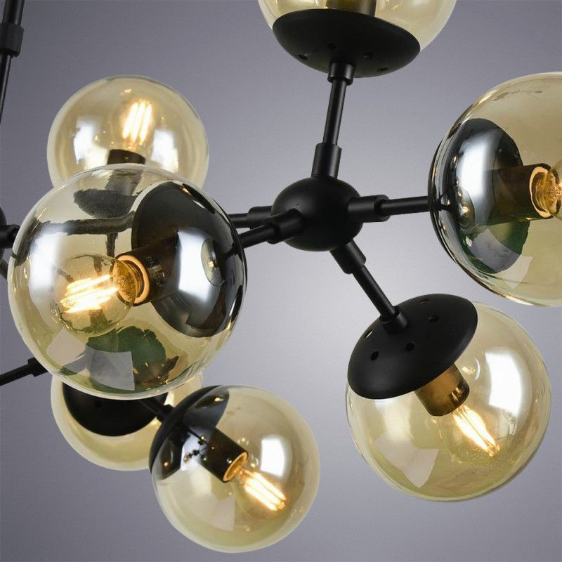 Люстра на штанге ARTE Lamp BOLLA A1664SP-12BK