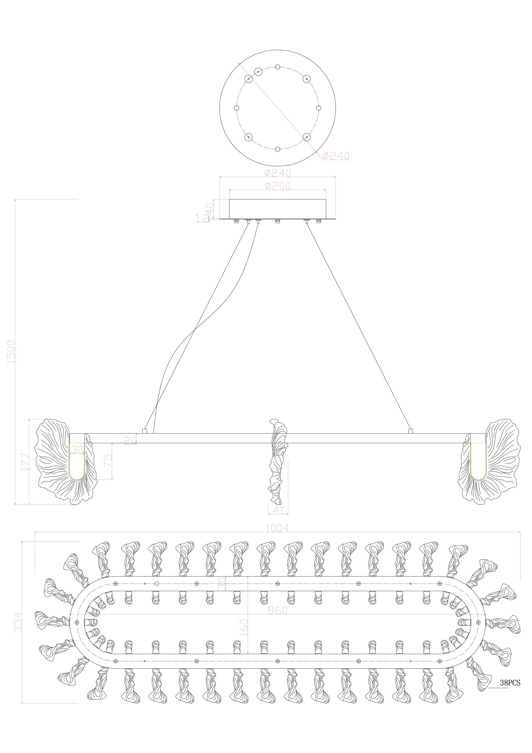 Люстра Divinare ANNA 1138/01 SP-130