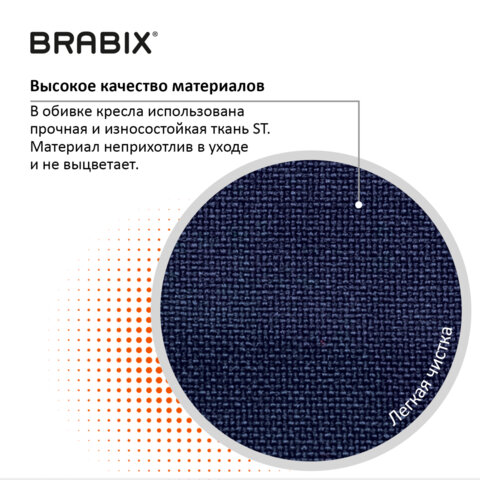 Кресло офисное BRABIX Prestige Ergo MG-311 Черно-синий 531876