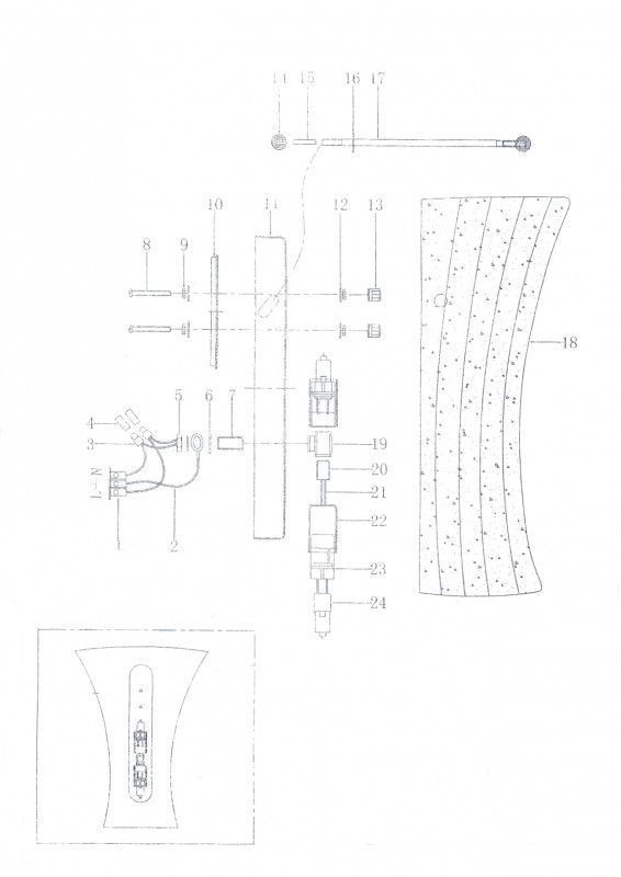 Бра настенное Lightstar ZUCCHE 820620