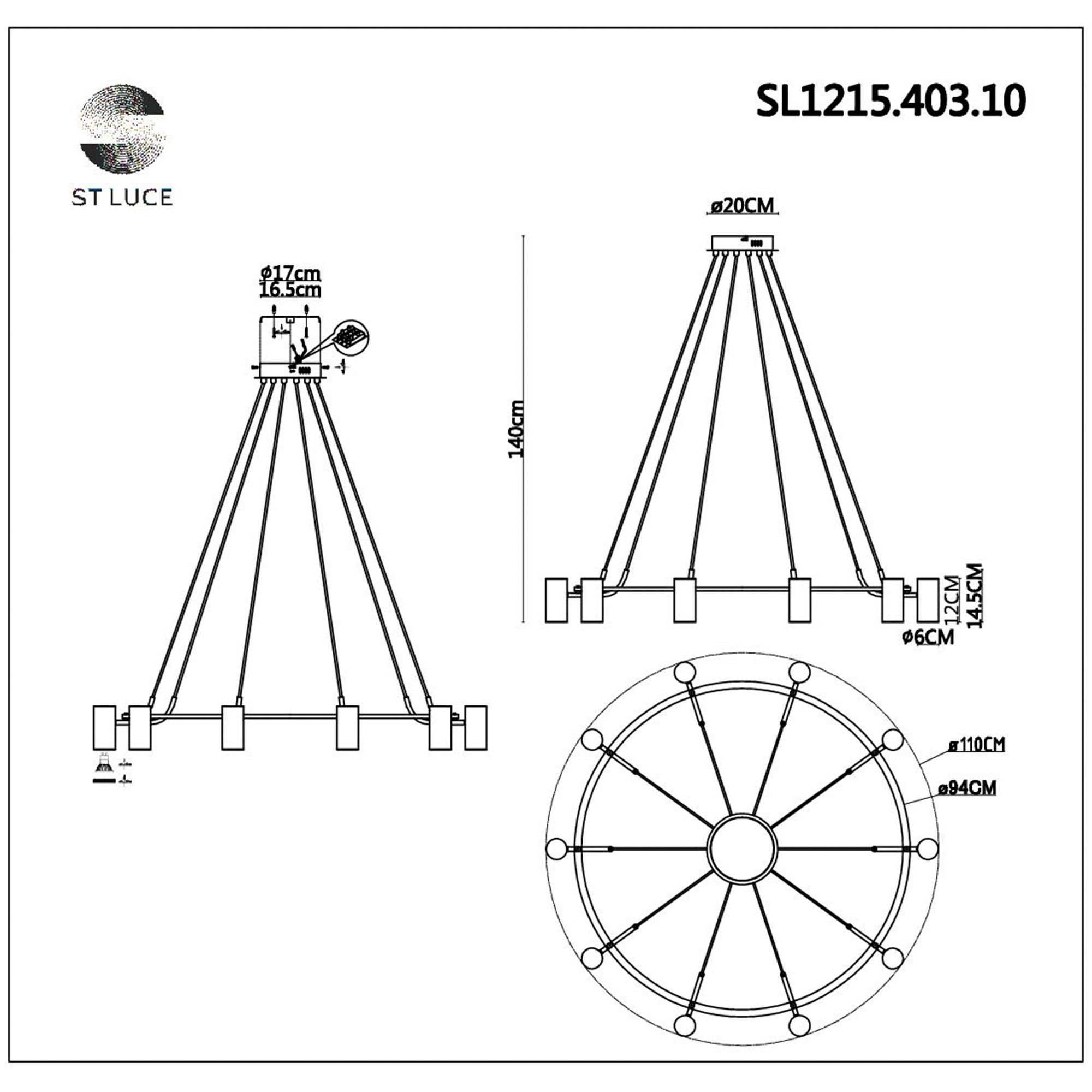 Подвесная люстра ST LUCE TALIA SL1215.403.10