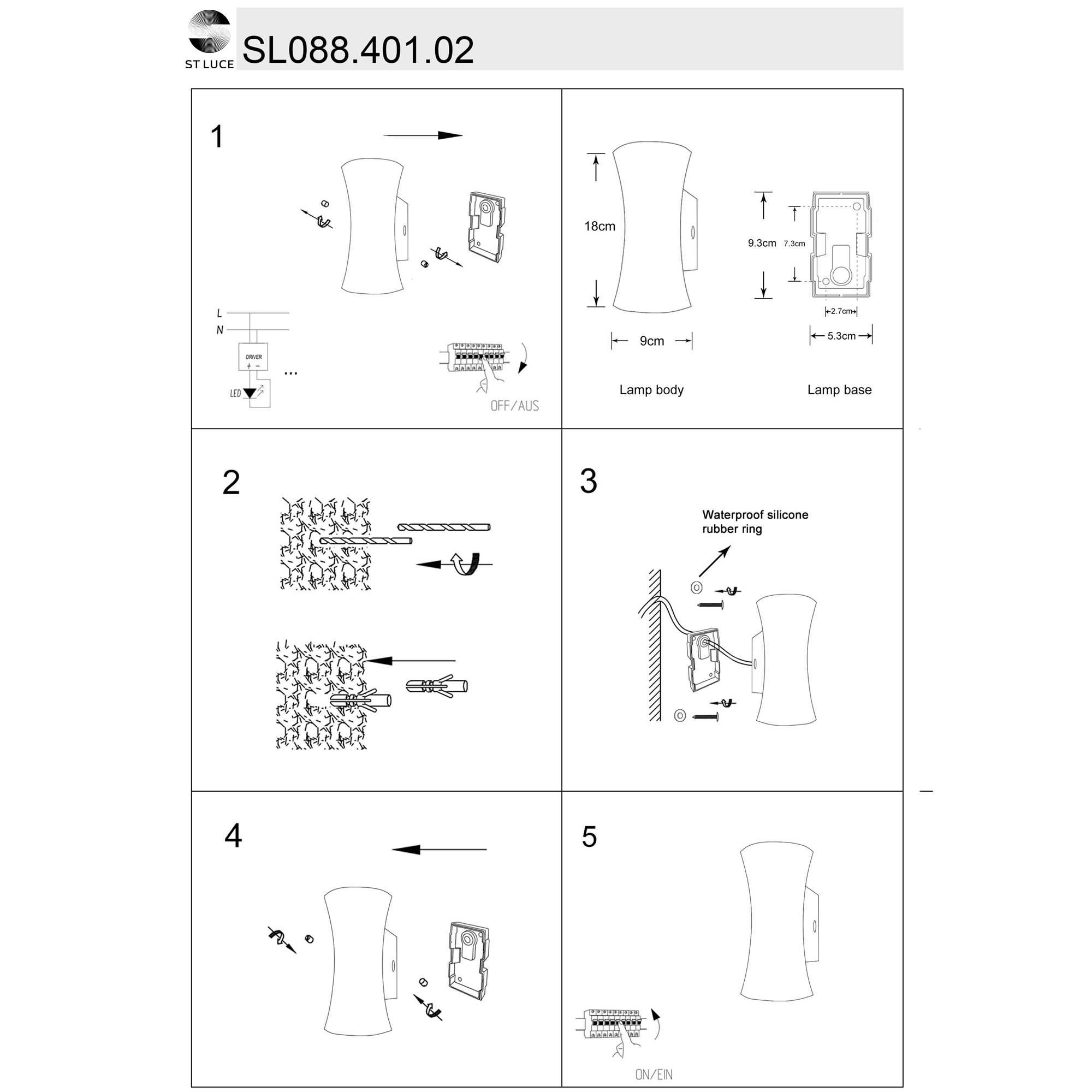 Светильник настенный ST LUCE DEALE SL088.401.02