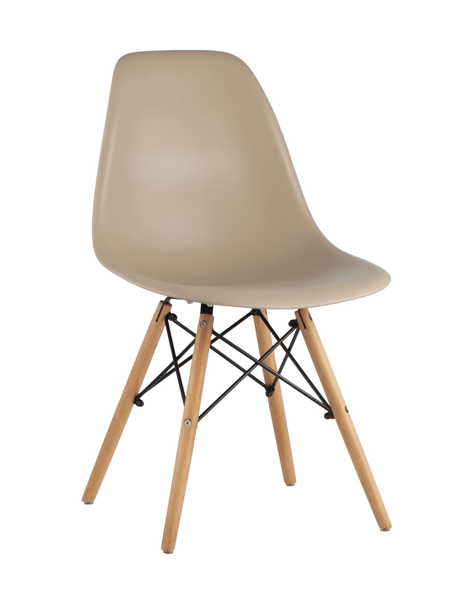 Комплект стульев Eames DSW бежево-серый x4 шт