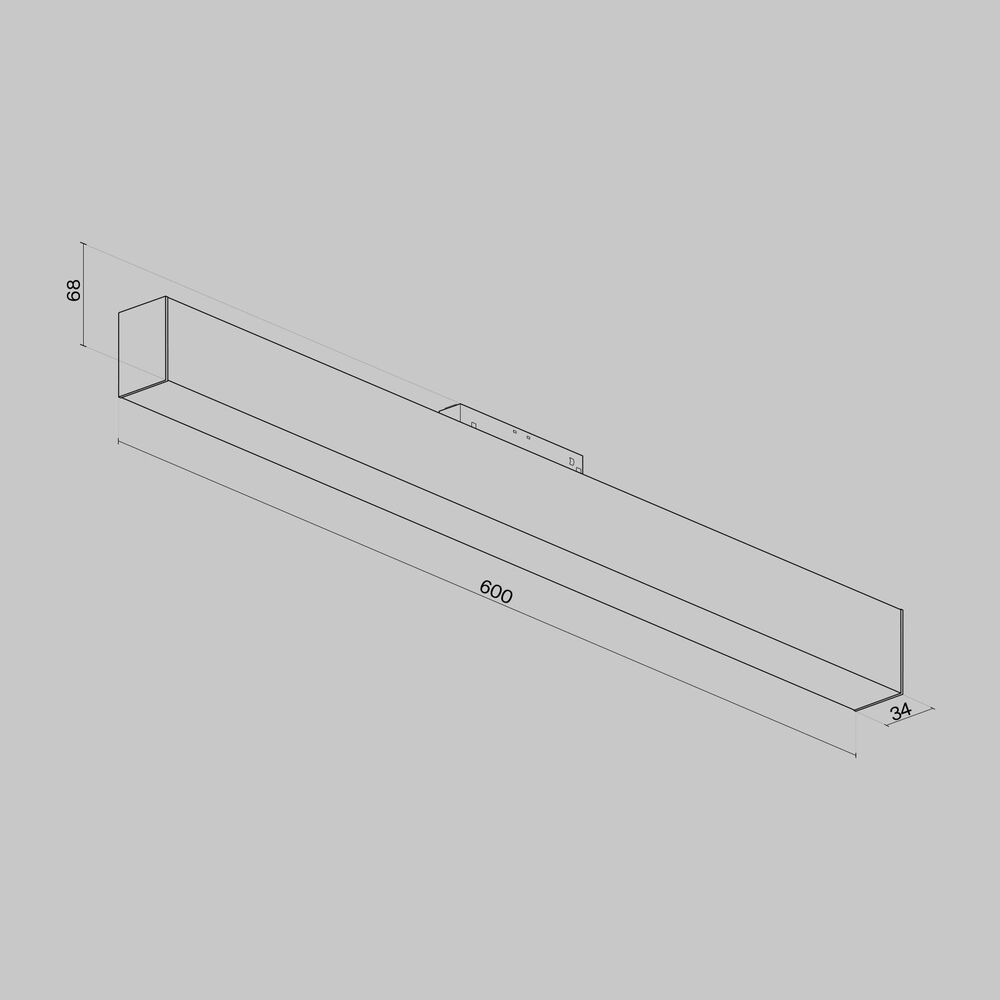 Светильник для магнитного шинопровода Maytoni Technical BASIS TR012-2-20W3K-B