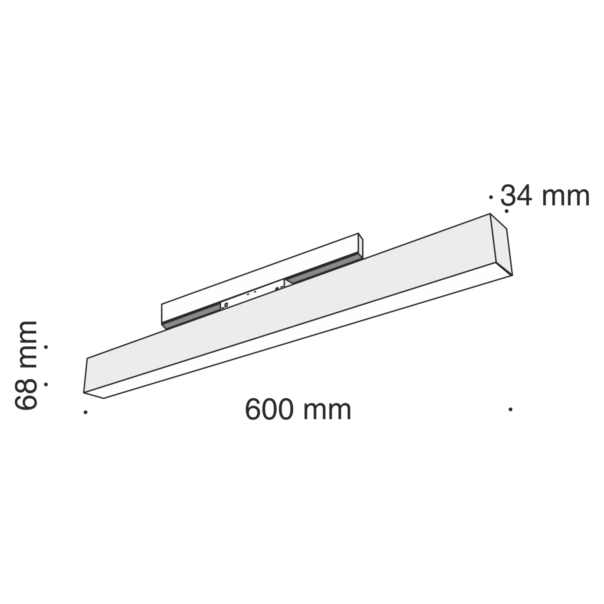 Светильник для магнитного шинопровода Maytoni Technical BASIS TR012-2-20W3K-B