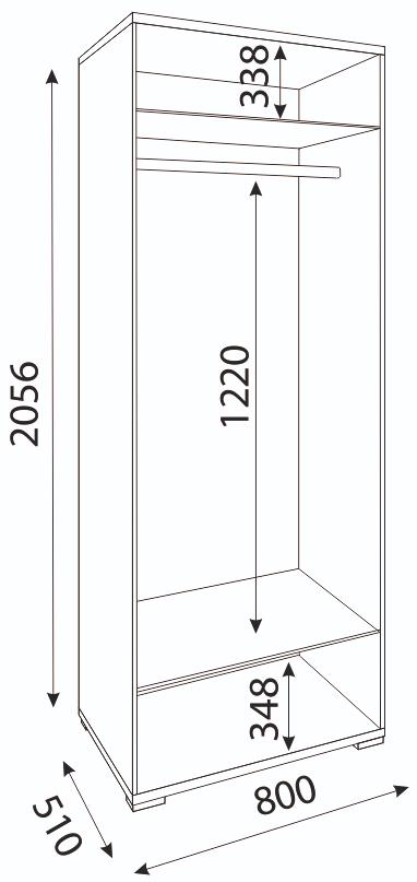 Шкаф для одежды М01 Мармарис