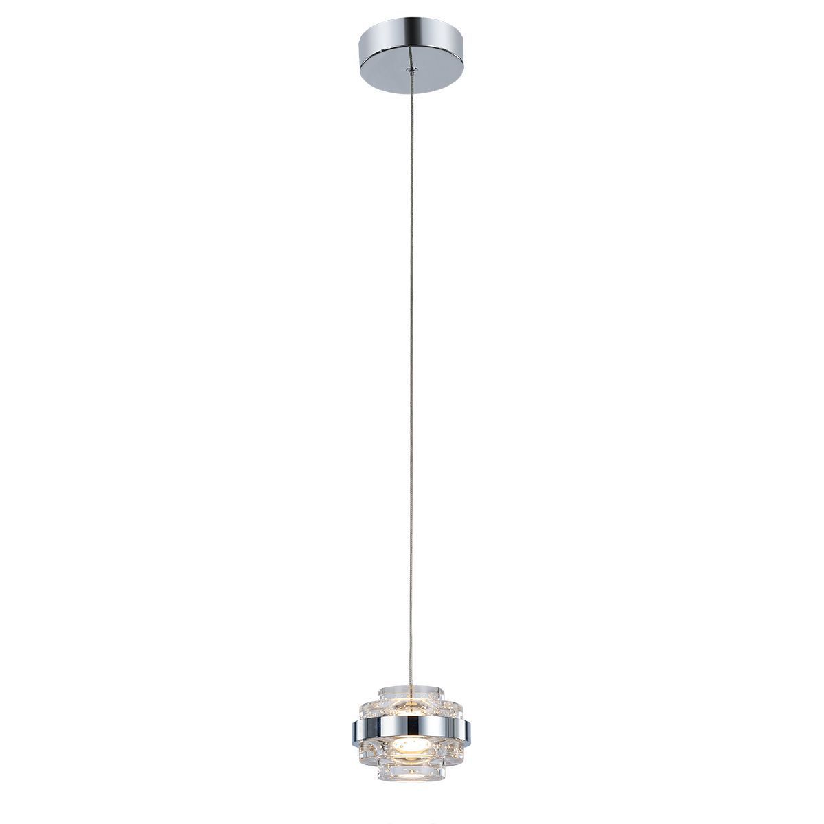 Подвесной светильник Delight Collection MD22030002 MD22030002-1A chrome/clear