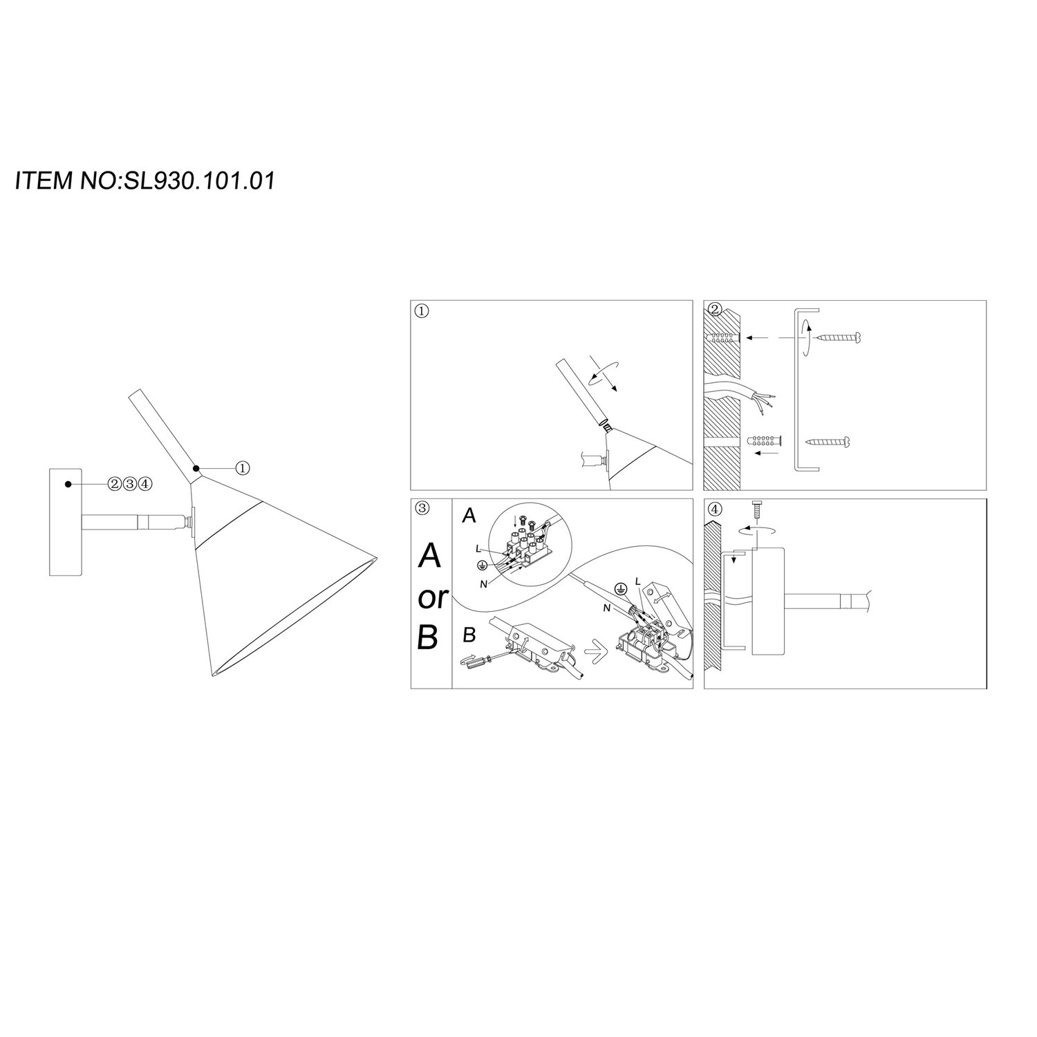 Спот настенный ST LUCE CONO SL930.101.01