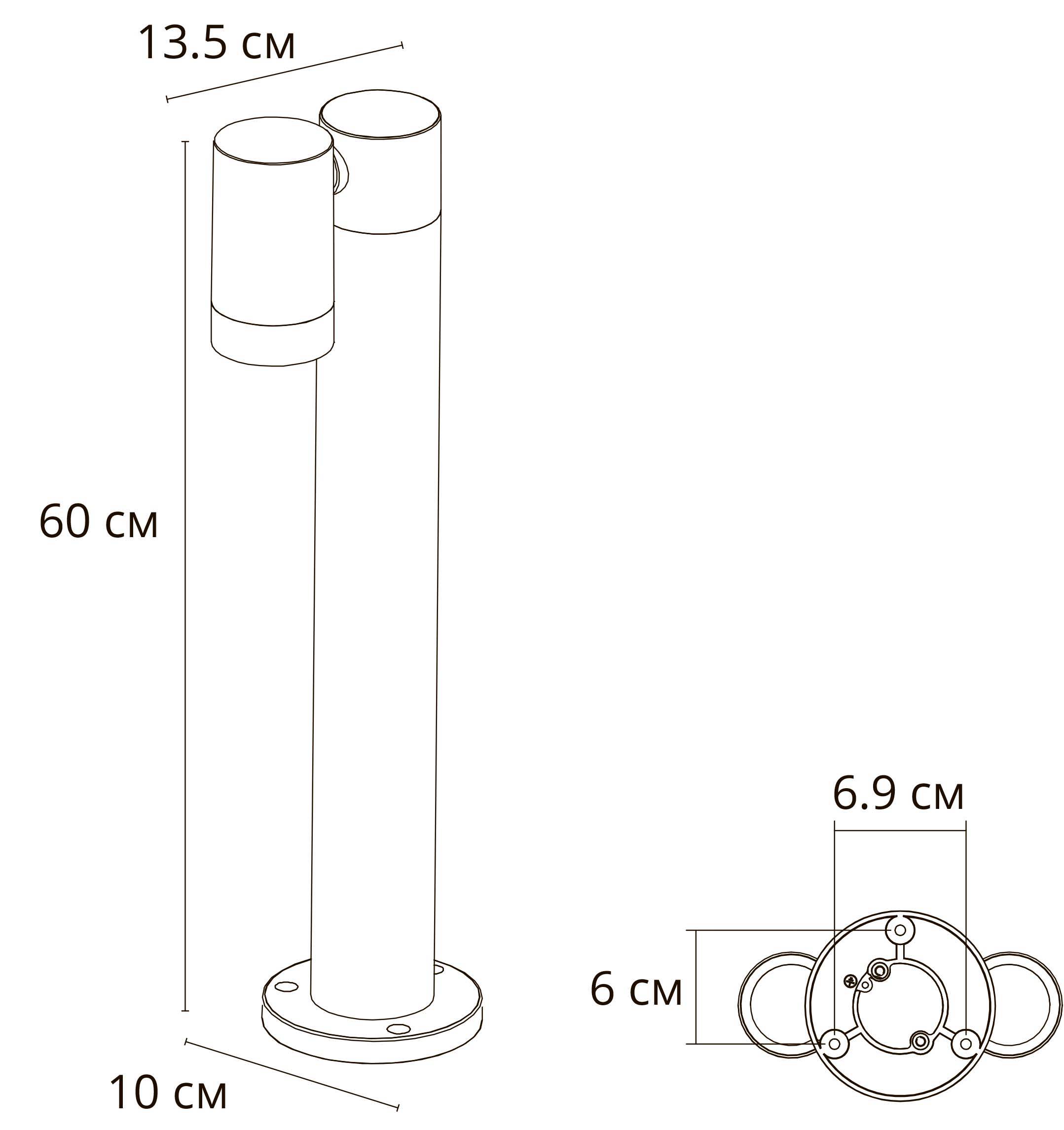 Садово-парковый фонарь ARTE LAMP MISTERO A3302PA-1BK