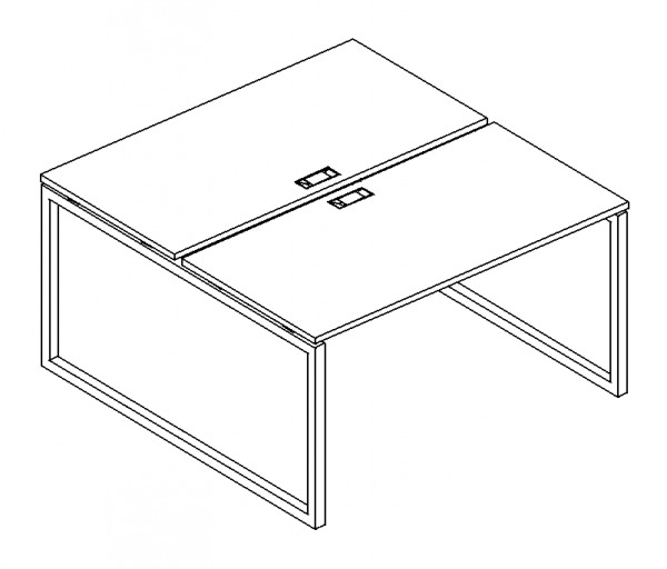 Рабочая станция 160x164x75 на металлокаркасе Юнитекс QUATTRO А4 4 178