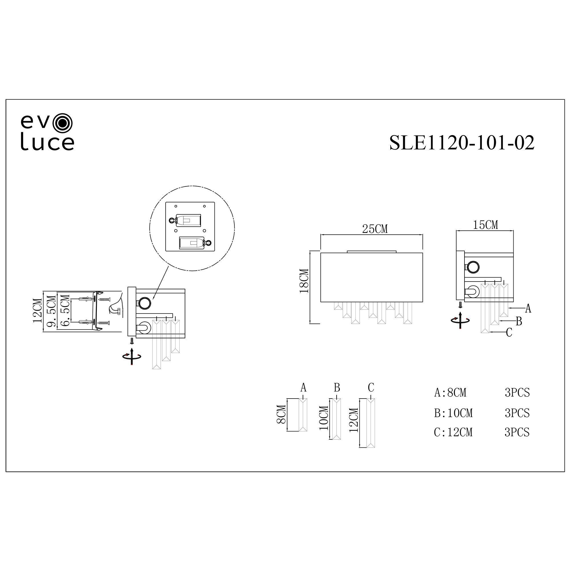 Бра EVOLUCE DAHLIA SLE1120-101-02