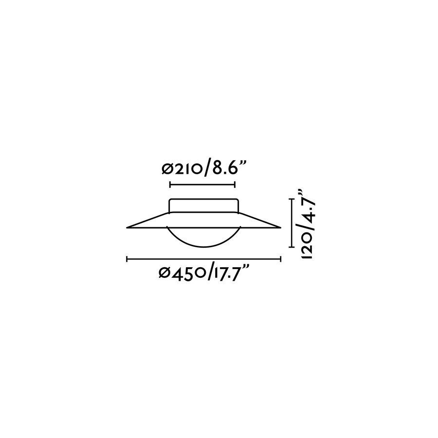 Потолочный светильник SIDE 20W никель Faro 62145