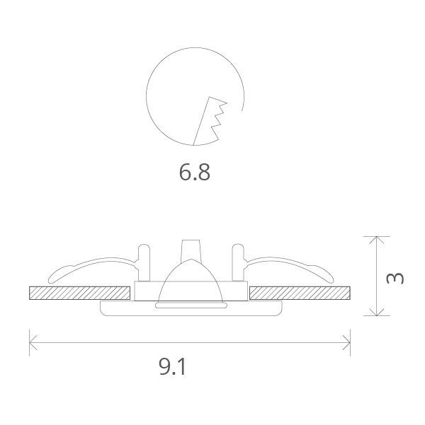 Точечный встраиваемый светильник Arte Lamp AQUA A2024PL-1WH