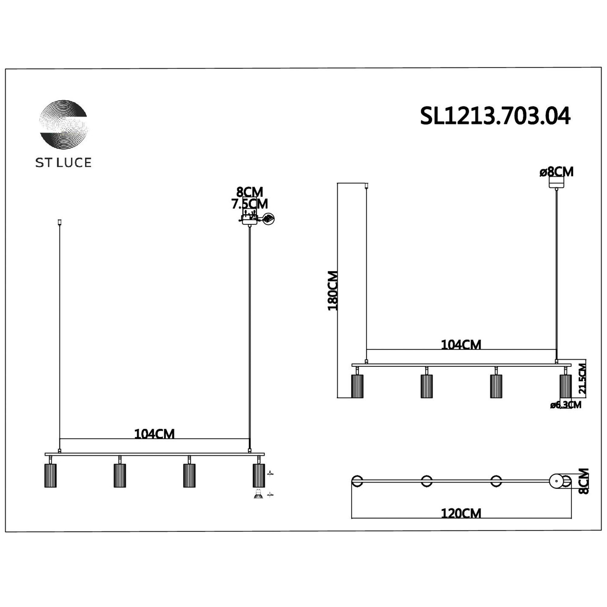 Подвесной светильник ST LUCE KENDO SL1213.703.04