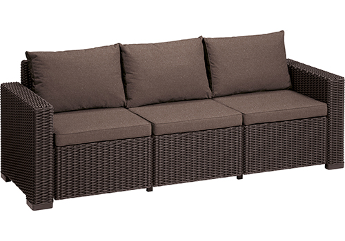 Диван трехместный Allibert Калифорния 3-х местный (California 3 Sofa) Коричневый 17196779