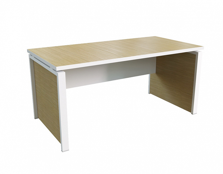 Стол руководителя MULTI-OFFICE СТИЛ ЭВО (Steel evo) 160х80х74 дуб светлый