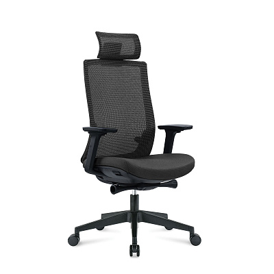 Кресло эргономичное NORDEN Руби блэк / Ruby black черный ткань CH-312A-B-BB