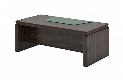 Стол для руководителя Directoria Moder ФРАНКЛИН ДМ ЛАЙТ / Franklin DM LIGHT 1800 Дуб Термо с бюваром Green Verdino