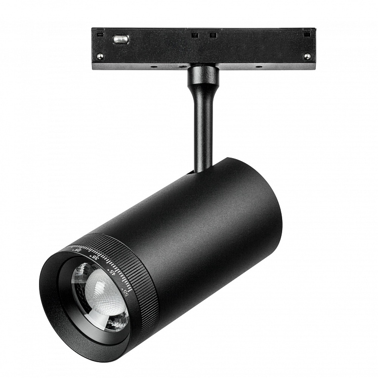 Светильник трековый 48V 12W 4000K 10-55° черный Lightstar Uno 209047