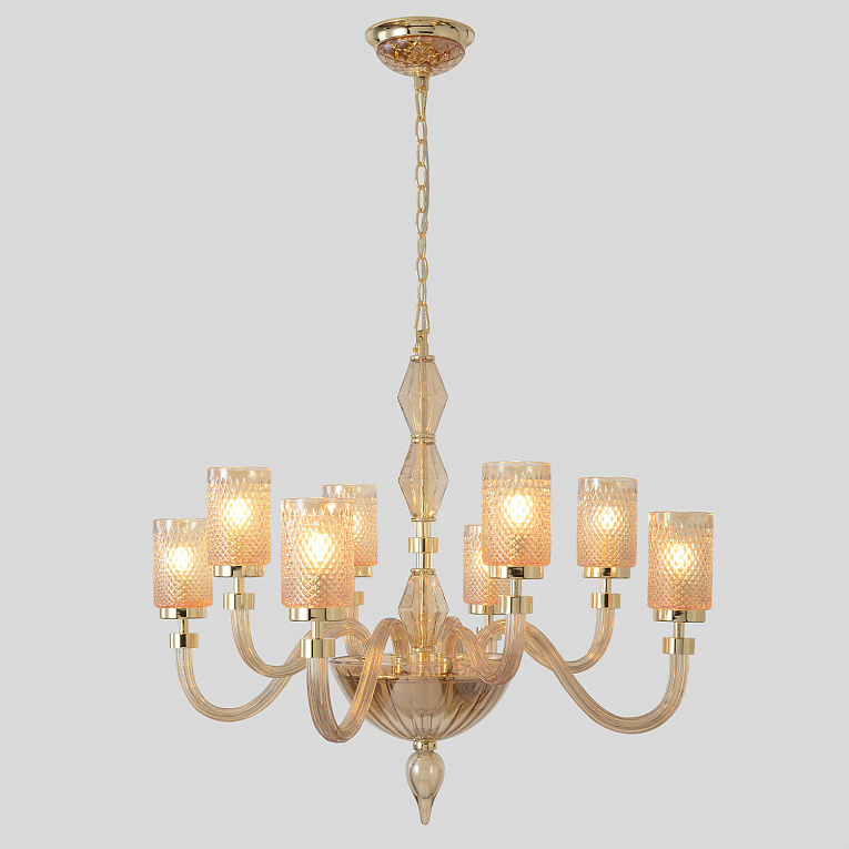 Люстра Crystal Lux SILVESTRO SP8 AMBER