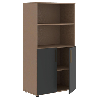 Шкаф с 1 комплектом глухих малых дверей Skyland ВЕЛИОН (VELION) VMCS 80.5 800х430х1517 Кобра / Яшма черный