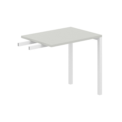 Брифинг-приставка Norden Сигма 800х600х750 (м/к 60х30) SG.110.SH.63.WH Серый Бархат / Белый
