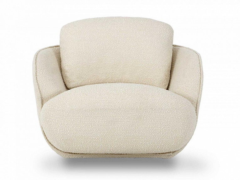 Кресло OgogoHome Riolo букле белый 761816