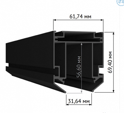 Профиль для монтажа SKYLINE 220 в натяжной ПВХ потолок ST LUCE SKYLINE 220 ST015.129.02