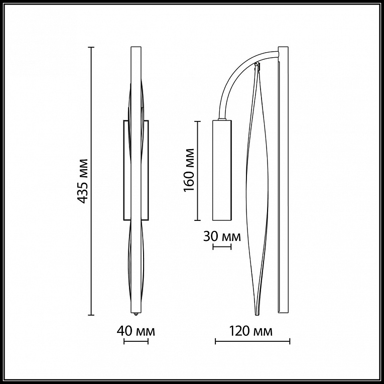 Бра ODEON LIGHT EXCLUSIVE SPIRA 5468/4WL